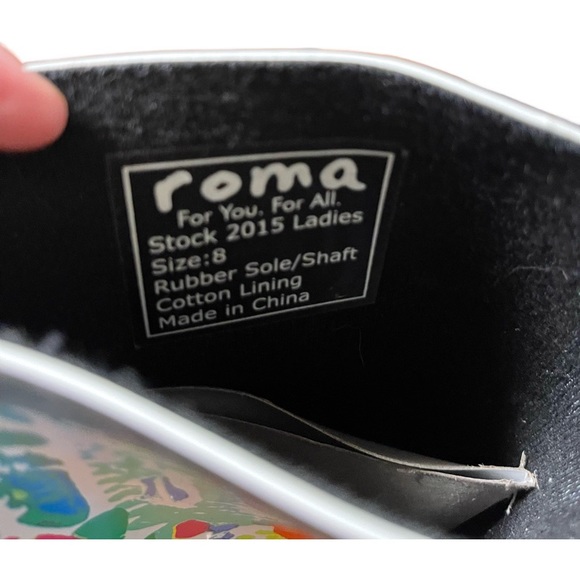 Roma Rain Boots, Size 8 - Picture 3 of 6